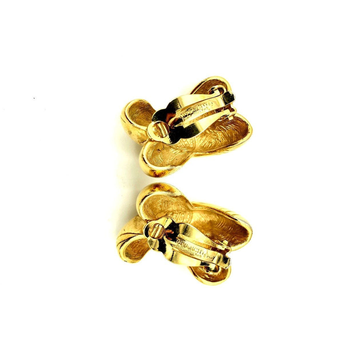 Givenchy Puffy 'X' Vintage Clip-On Earrings - 24 Wishes Vintage Jewelry