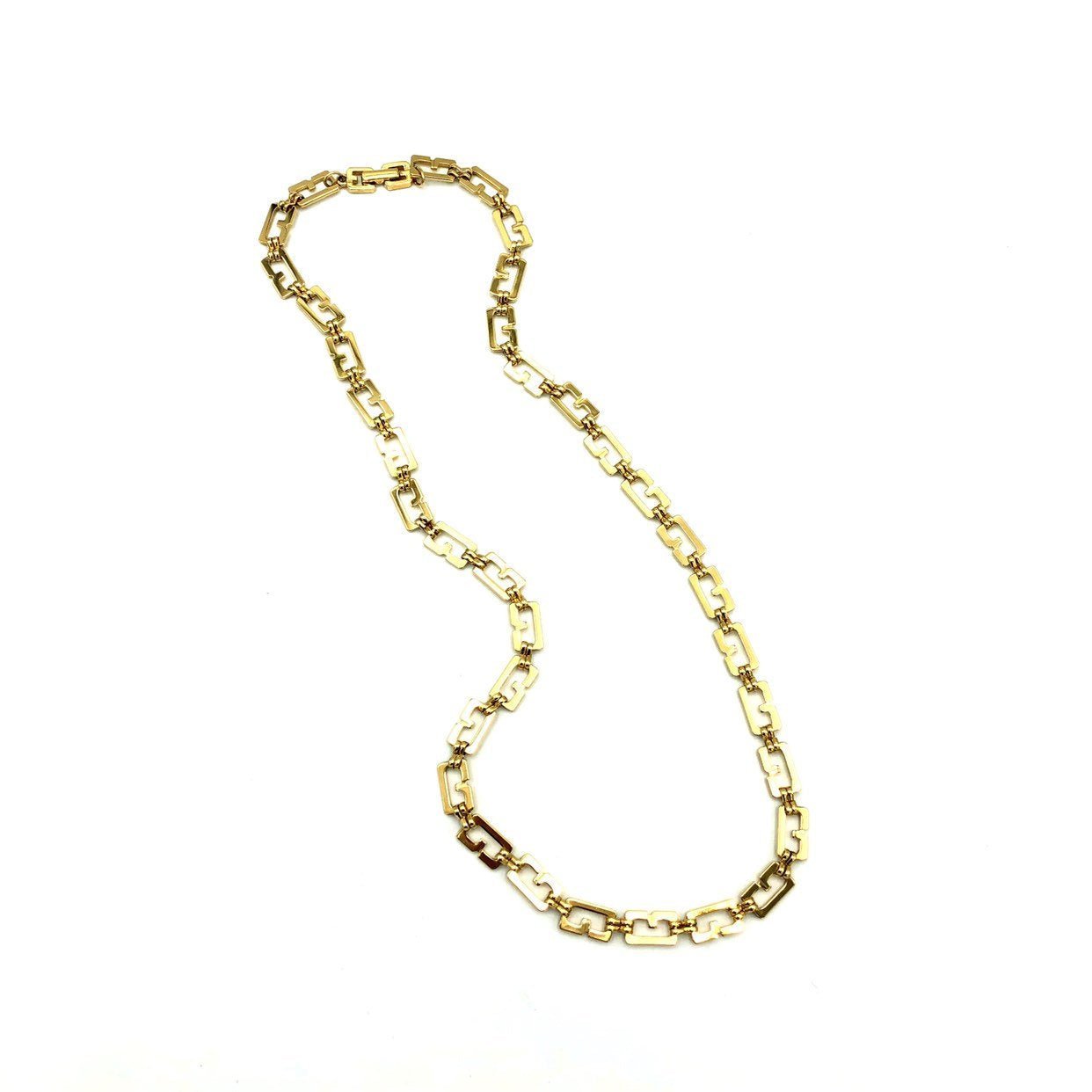 Gold Classic Givenchy Logo Long Chain Necklace – 24 Wishes Vintage 
