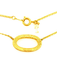 Gold Crown Trifari Dainty Vintage Pendant - 24 Wishes Vintage Jewelry