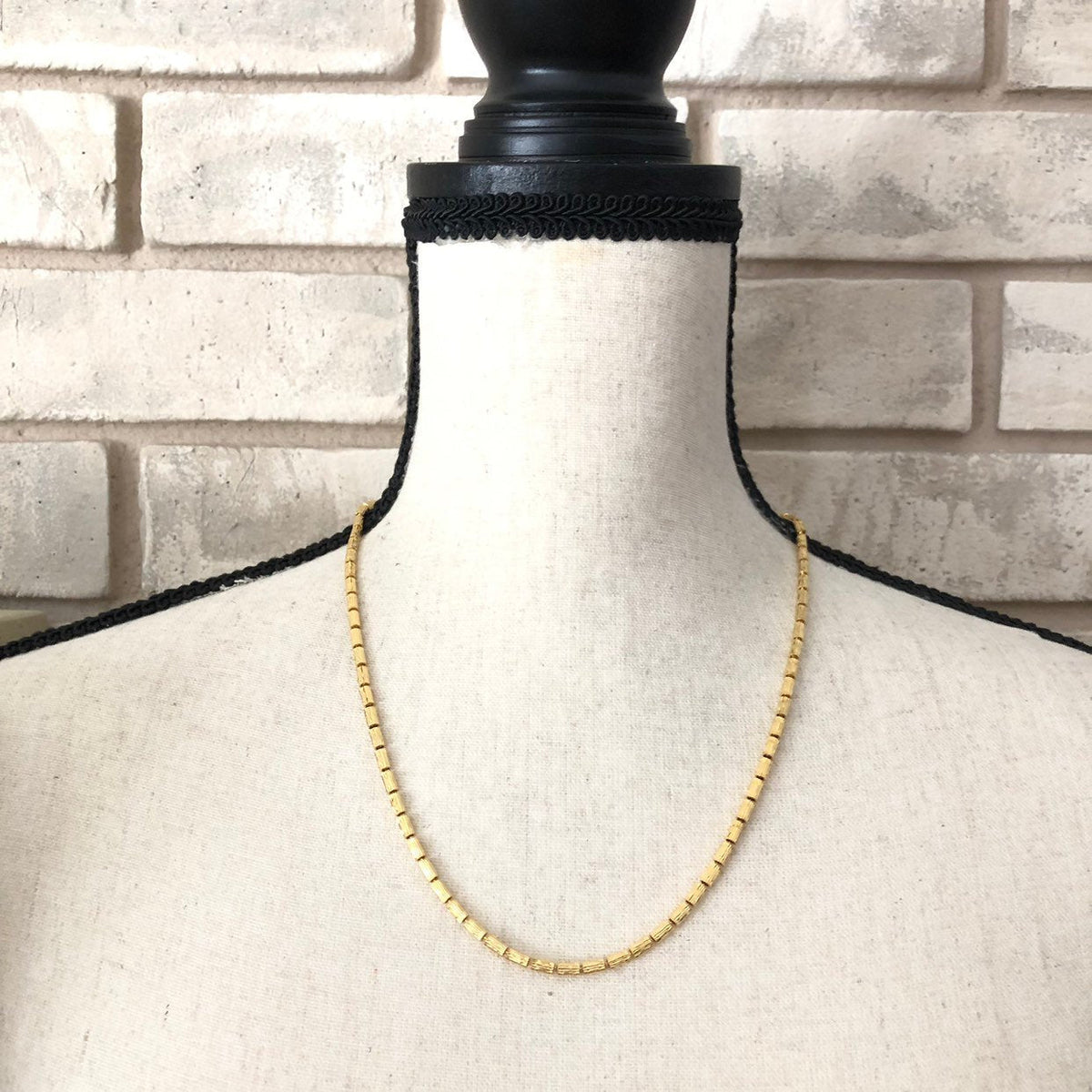 Gold Layering Chain Vintage Goldette Necklace - 24 Wishes Vintage Jewelry