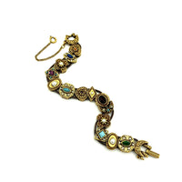 Vintage Gold Goldette Slide Charm Bracelet-Sustainable Fashion with Vintage Style-Trending Designer Fashion-24 Wishes