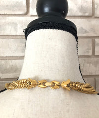 update alt-text with template Vintage Gold Monet Ball Bead Chains Layering Necklace-Necklaces & Pendants-Monet-[trending designer jewelry]-[monet jewelry]-[Sustainable Fashion]