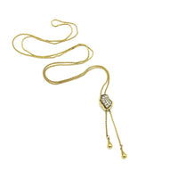update alt-text with template Gold Crown Trifari Vintage Slider Sautoir Layering Pendant-Necklaces & Pendants-Trifari-[trending designer jewelry]-[trifari jewelry]-[Sustainable Fashion]