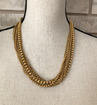 update alt-text with template Vintage Gold Monet Ball Bead Chains Layering Necklace-Necklaces & Pendants-Monet-[trending designer jewelry]-[monet jewelry]-[Sustainable Fashion]