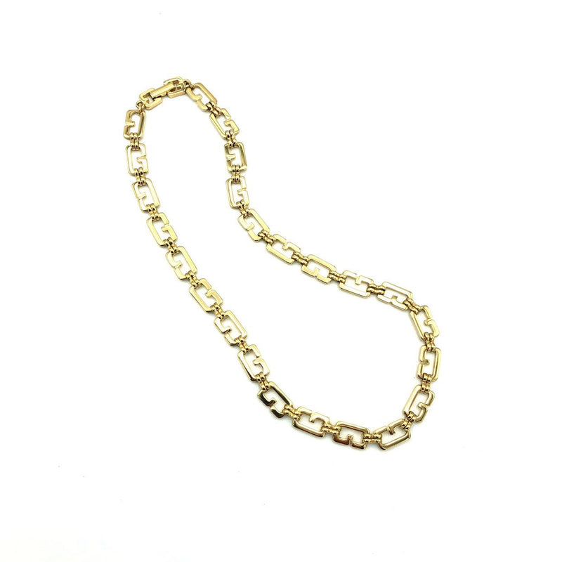Gold Classic Givenchy Logo 16" Chain Necklace-Necklaces & Pendants-Givenchy-[trending designer jewelry]-[givenchy jewelry]-[Sustainable Fashion]