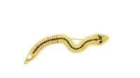 Ivana Pave Rhinestone Snake Vintage Brooch - 24 Wishes Vintage Jewelry
