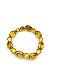 Joan Rivers Gold Pearl & Rhinestone Vintage Stacking Bracelet - 24 Wishes Vintage Jewelry