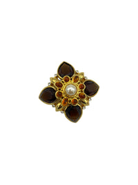 Joan Rivers Interchangeable Maltese Cross Vintage Brooch - 24 Wishes Vintage Jewelry