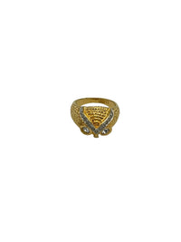 Joan Rivers Jewelry Gold Owl Vintage Cocktail Ring - 24 Wishes Vintage Jewelry