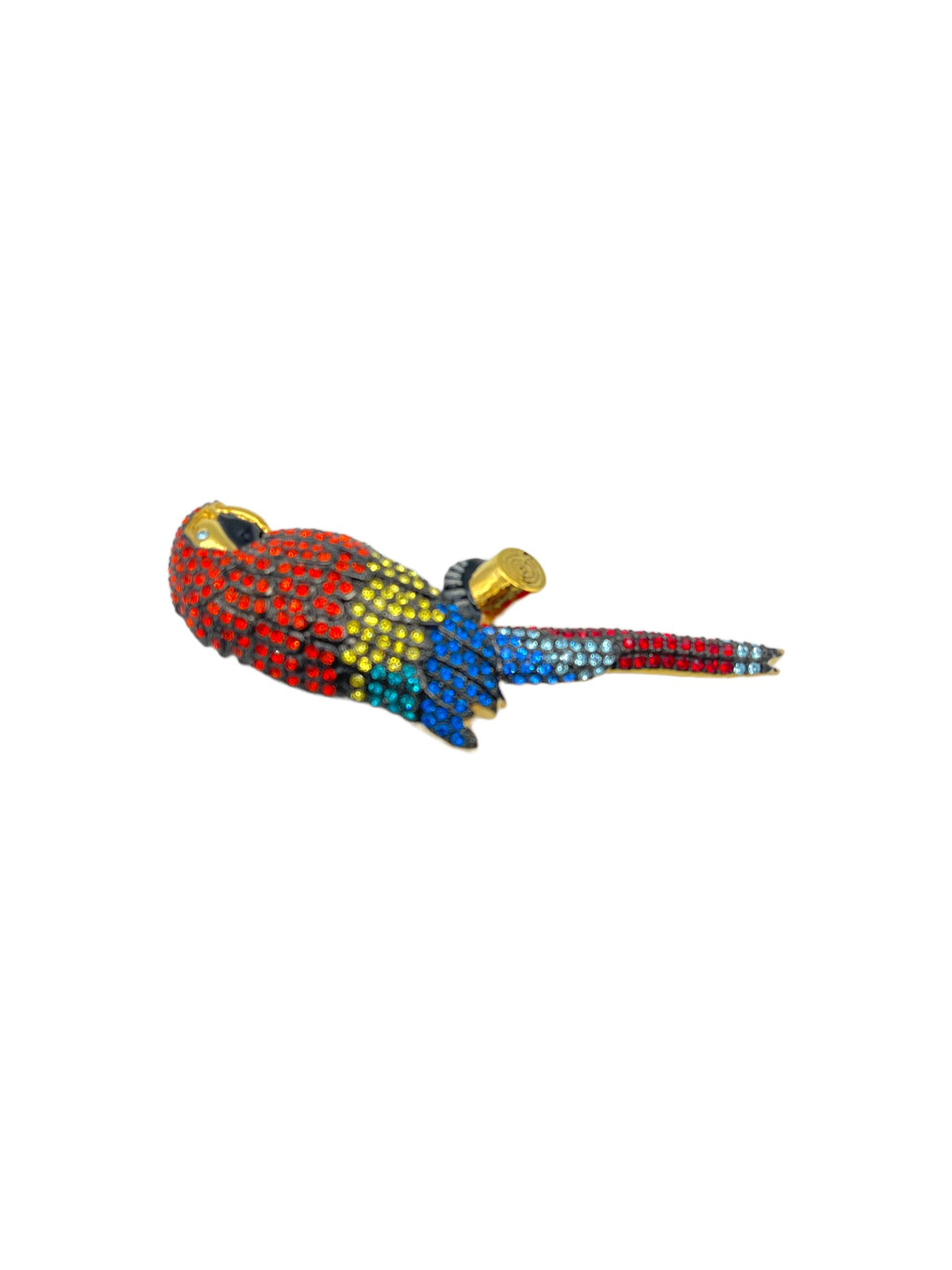 Joan Rivers Limited Edition Large Exotic Crystal Macaw Bird Vintage Brooch - 24 Wishes Vintage Jewelry