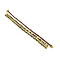 Joan Rivers Ruby Red Gold Vintage Tennis Bracelet - 24 Wishes Vintage Jewelry