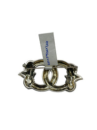 Judith Jack Sterling Silver Marcasite Interlocking Brooch - 24 Wishes Vintage Jewelry