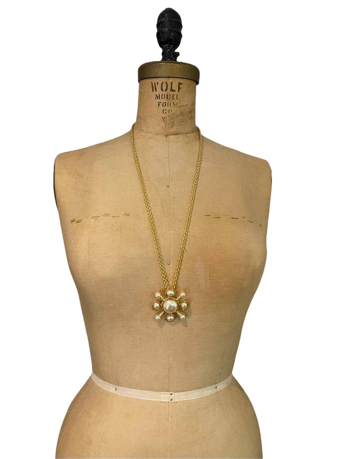 Kenneth Jay Lane Gold Interchangeable Maltese Cross Pendant Brooch - 24 Wishes Vintage Jewelry