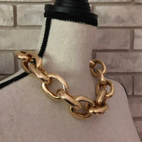 Kenneth Jay Lane Large Link Polished Gold Vintage Chain - 24 Wishes Vintage Jewelry