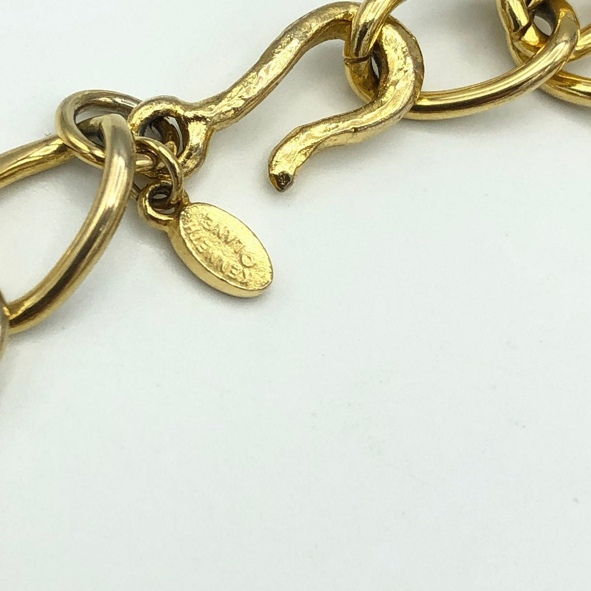Kenneth Jay Lane Large Link Polished Gold Vintage Chain - 24 Wishes Vintage Jewelry
