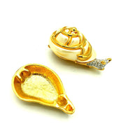 Kenneth Jay Lane White Lucite Snail Vintage Brooch & Trinket Box - 24 Wishes Vintage Jewelry