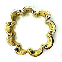 Lisner Classic Gold Modernist Link Bracelet - 24 Wishes Vintage Jewelry