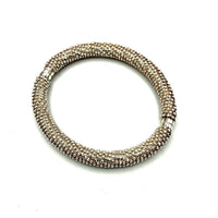 Milor Sterling Silver Hinged Vintage Bangle Bracelet - 24 Wishes Vintage Jewelry