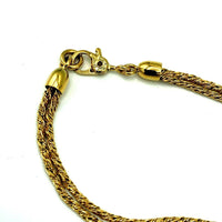 Monet Gold Long Layering Chain Vintage Necklace - 24 Wishes Vintage Jewelry