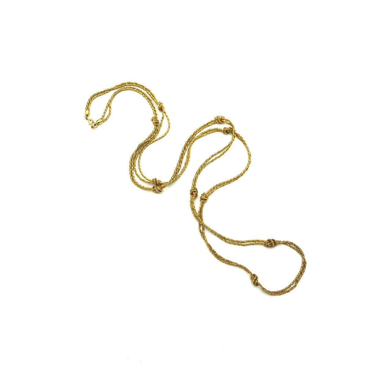 Vintage Signed Monet Multi Chain Necklace White Enamel & Gold Tone 80s -  Ruby Lane