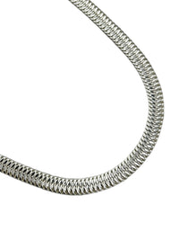 Napier Classic Heavy Herringbone Link Silver Chain Necklace - 24 Wishes Vintage Jewelry