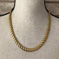 Napier Gold Chunky Long Vintage Layering Necklace - 24 Wishes Vintage Jewelry