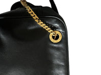 Paloma Picasso Vintage Handbag Black Leather Crossbody Bag Purse Italy - 24 Wishes Vintage Jewelry
