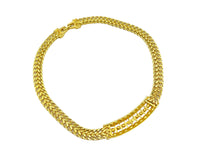 Swarovski Crystal Classic Vintage Gold Pendant - 24 Wishes Vintage Jewelry
