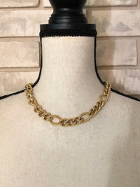 Trifari Gold Chunky Vintage Layering Necklace - 24 Wishes Vintage Jewelry