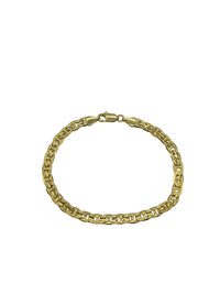 Vintage 14K Yellow Gold Anchor Chain Layering Bracelet - 24 Wishes Vintage Jewelry