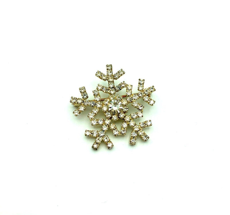 Vintage Eisenberg Ice Snowflake Brooch - 24 Wishes Vintage Jewelry