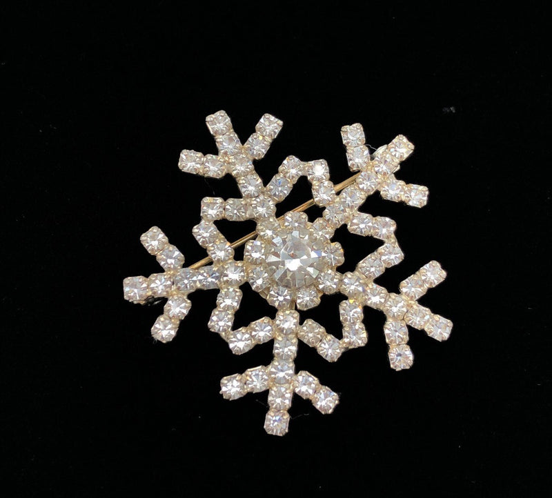Vintage Eisenberg Ice Snowflake Brooch - 24 Wishes Vintage Jewelry
