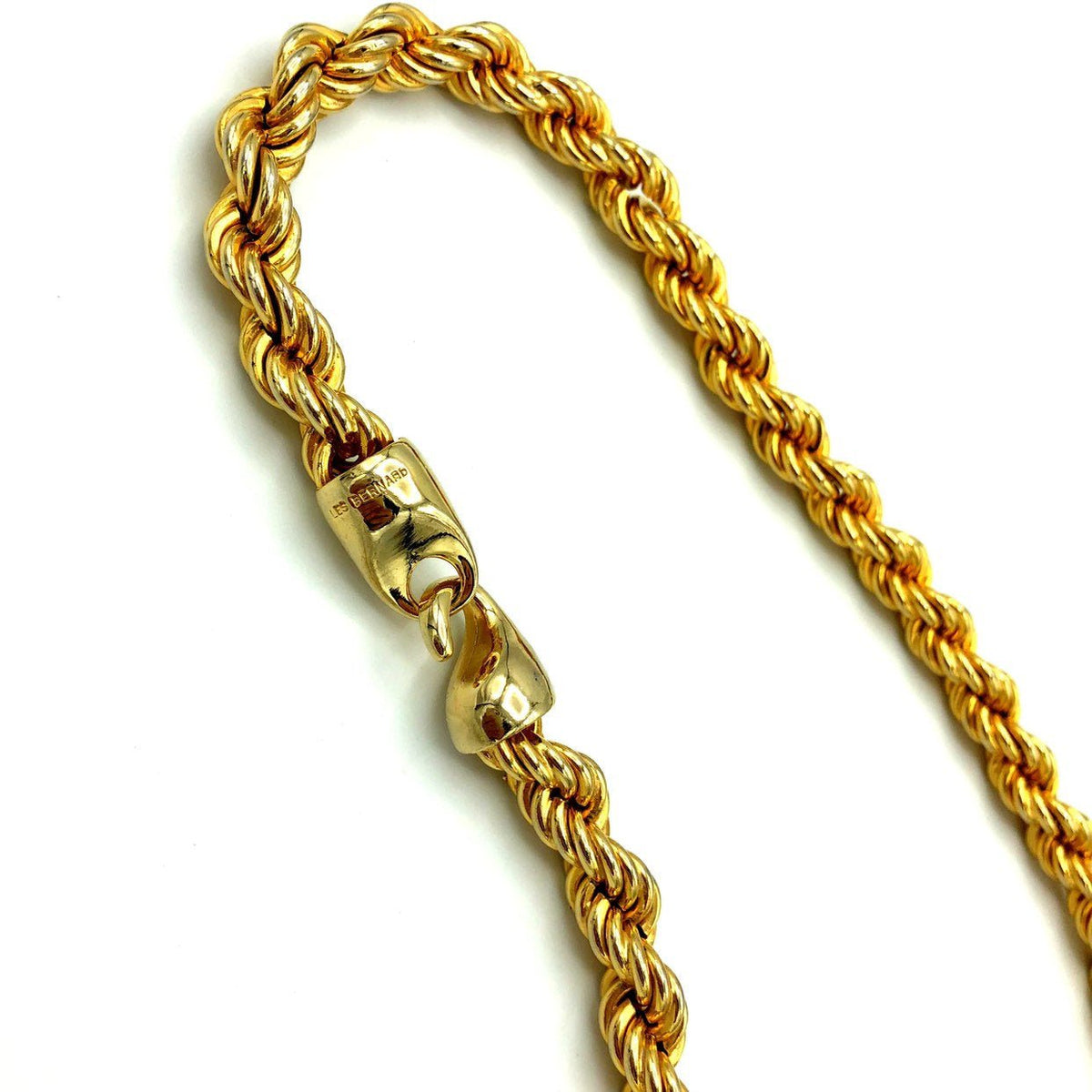 Vintage Gold Les Bernard Rope Chain Layering Necklace - 24 Wishes Vintage Jewelry