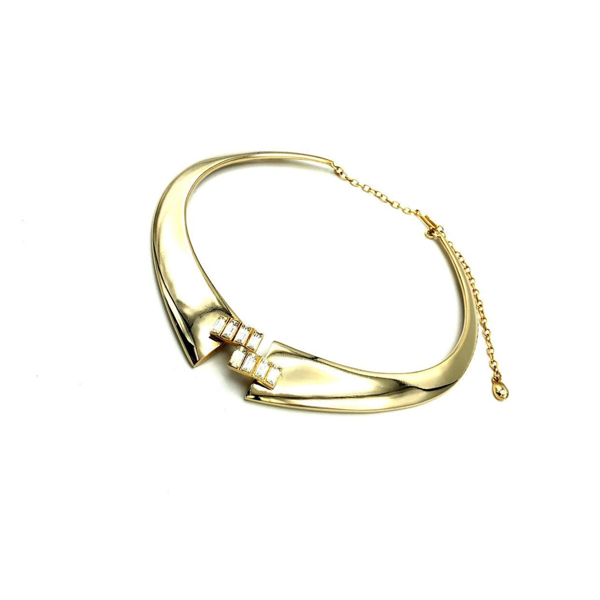 Vintage Gold P&M Paris Rhinestone Pendant - 24 Wishes Vintage Jewelry