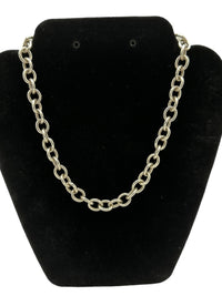 Vintage Heavy Sterling Silver 925 Cable Chain Link Classic Layering Necklace - 24 Wishes Vintage Jewelry