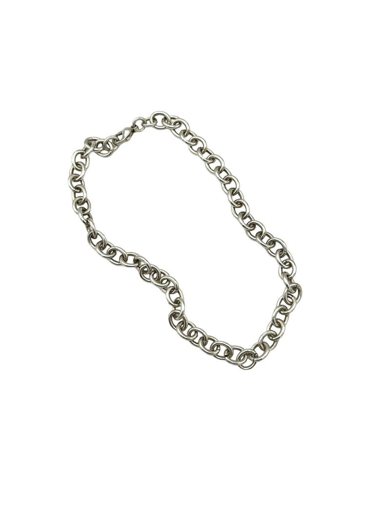Vintage Heavy Sterling Silver 925 Cable Chain Link Classic Layering Necklace - 24 Wishes Vintage Jewelry