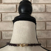 Vintage Large Sterling Silver Maltese Cross Purple Garnet Pendant - 24 Wishes Vintage Jewelry