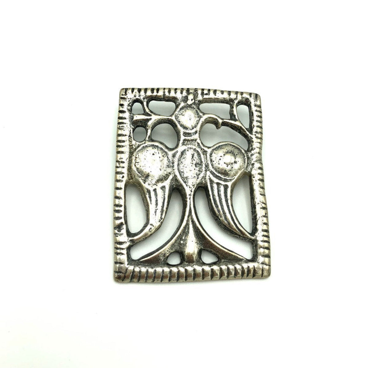 Vintage MMA Large Sterling Silver Egyptian Revival Brooch - 24 Wishes Vintage Jewelry