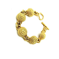 Vintage Monet Classic Gold Chunky Stacking Bracelet - 24 Wishes Vintage Jewelry
