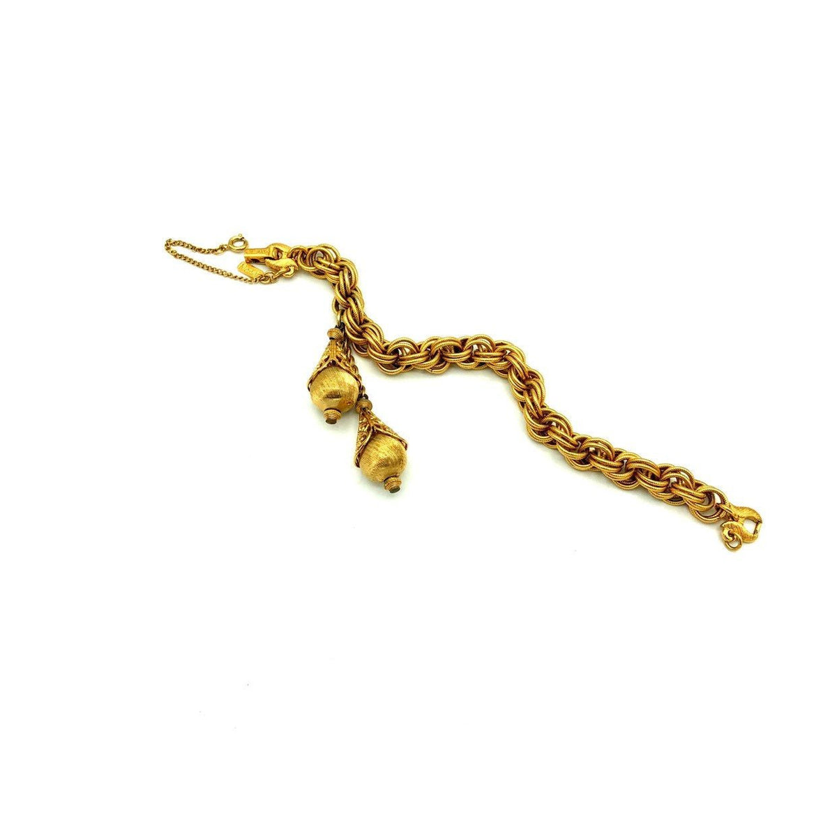 Vintage Monet Gold Chain Slide Stacking Bracelet - 24 Wishes Vintage Jewelry