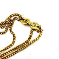 Vintage Monet Gold Layered Chain Tassel Pendant - 24 Wishes Vintage Jewelry